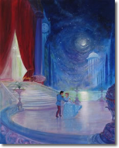 Original Painting, Cinderella So This Is Love by Harrison Ellenshaw